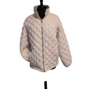 Free Country Jacket Womens  White Puffer Ultrafill‎ Down Full Zip Plus Sizw 2x